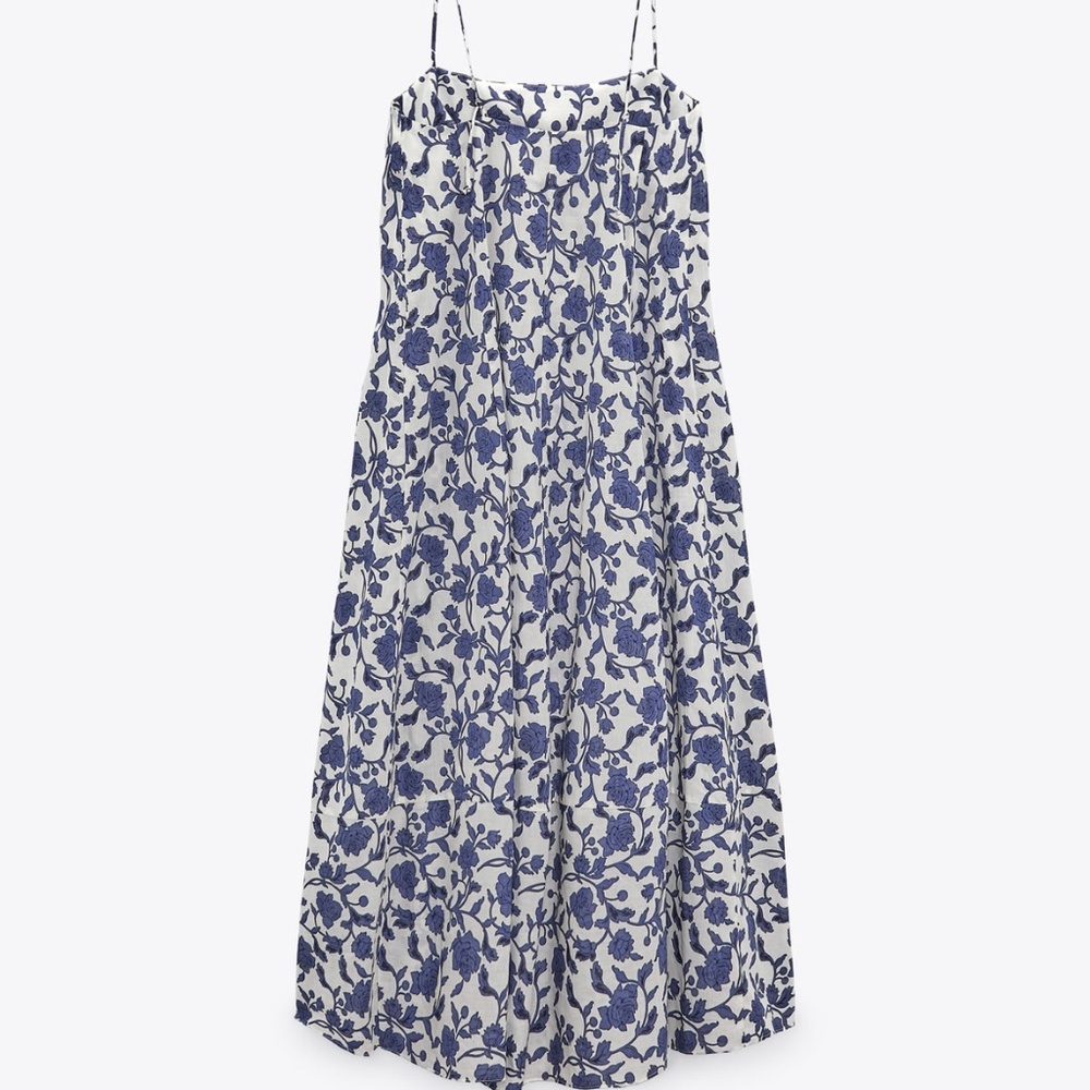 Single 🔥Zara limited edition printed cotton dress you must have - Picture 7 of 8
